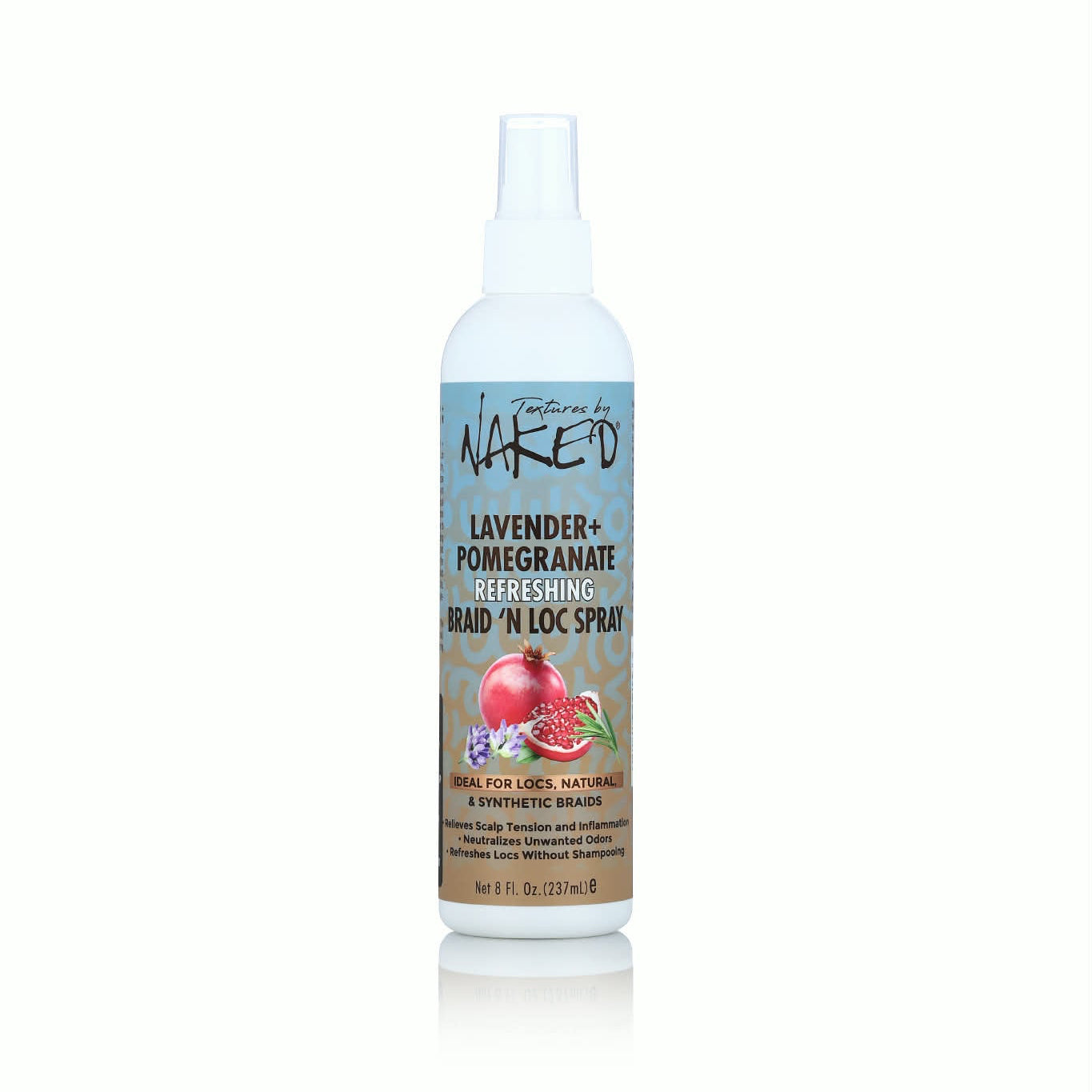 トリートメント Nilar134242 Lavender + Pomegranate Refreshing Braid 'N Loc Spray - Textures By