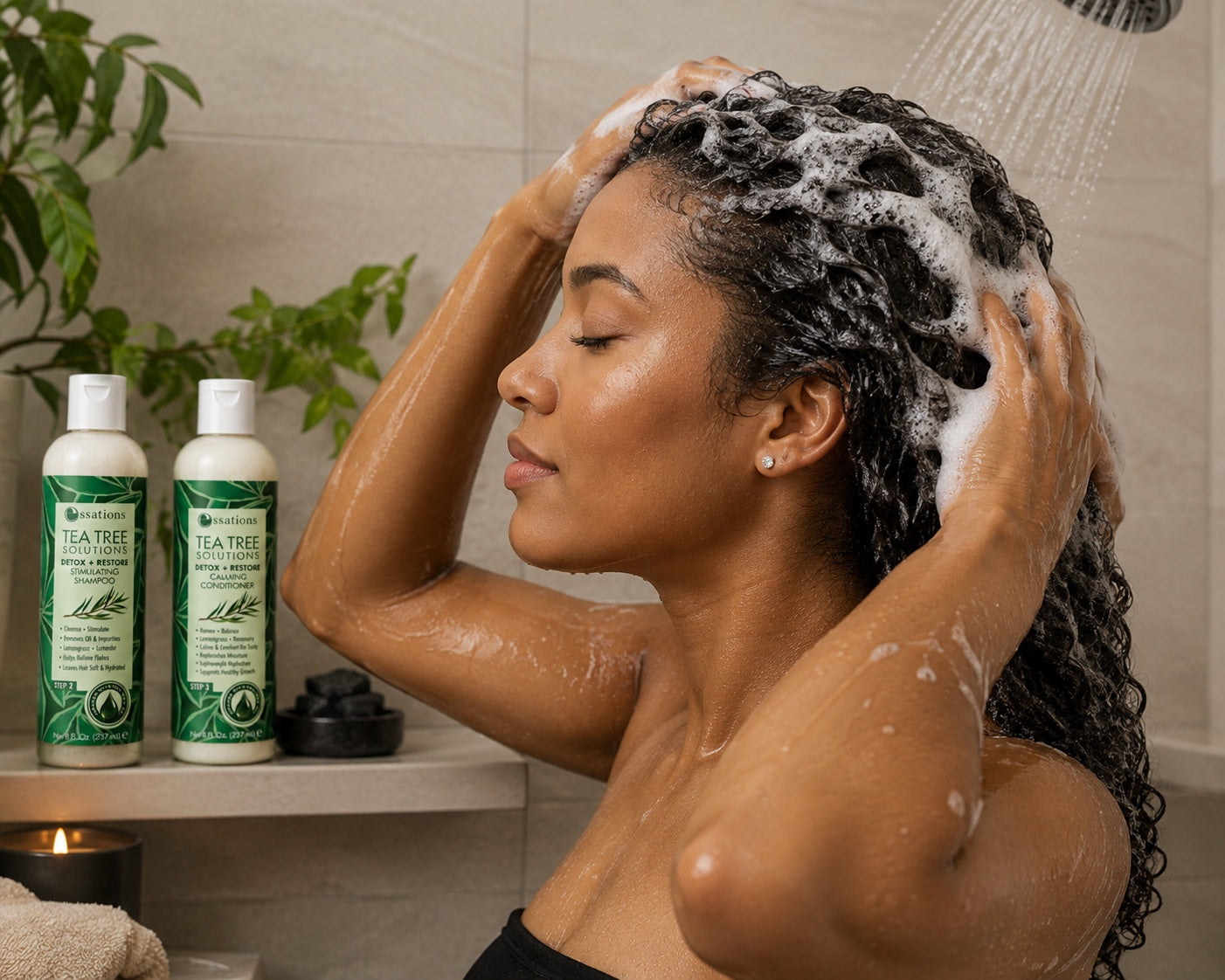Tea Tree Solutions Detox + Restore Calming Conditioner by Essations